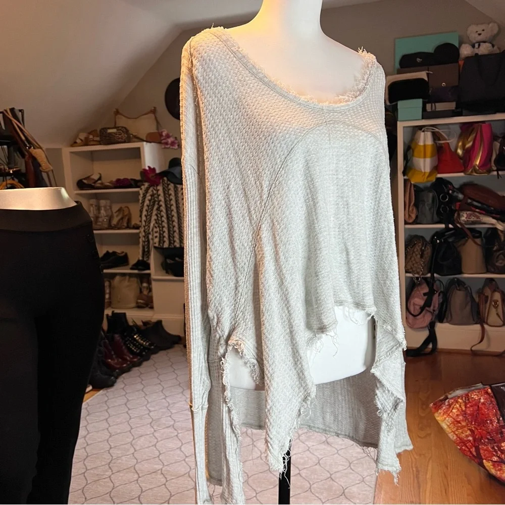 Free People Ventura Thermal Boho Tunic Top Size XS - Picture 6 of 8